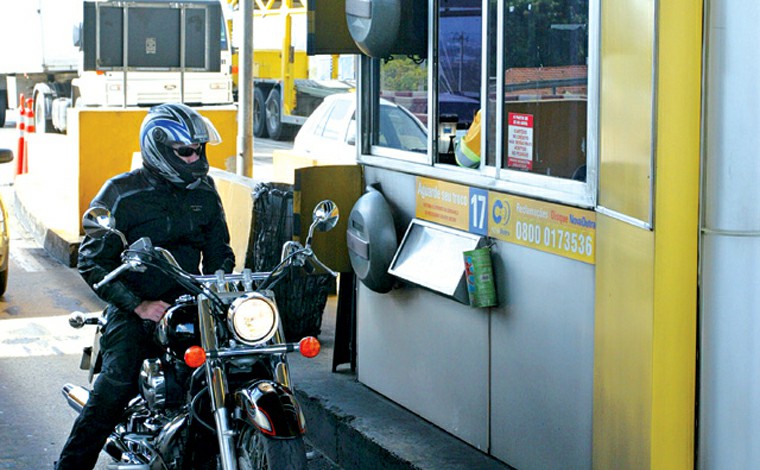 Motocicletas terão isenção de pedágio em cinco rodovias federais que cortam Minas Gerais