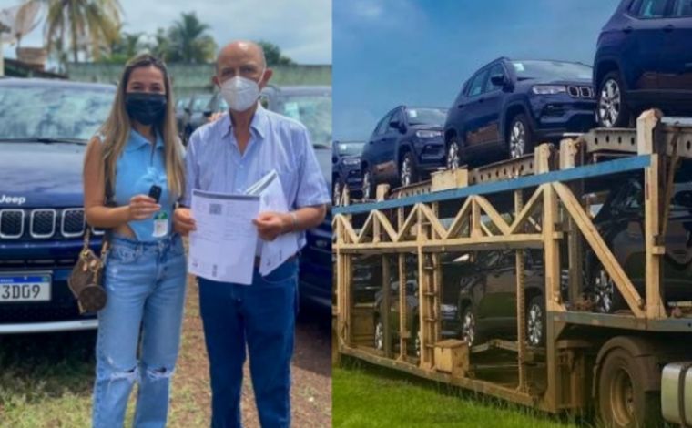 Prefeito de Bom Jesus de Goiás viraliza nas redes sociais ao presentear 15 netos com carros de luxo