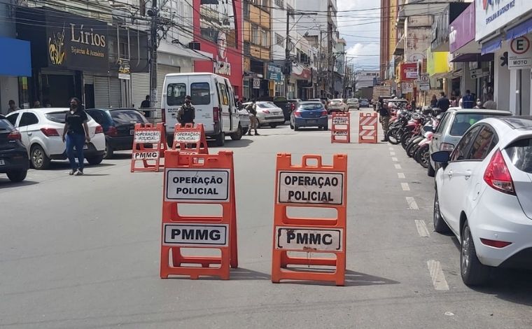 Polícia Militar realiza ações preventivas para evitar furtos e roubos na área central de Sete Lagoas