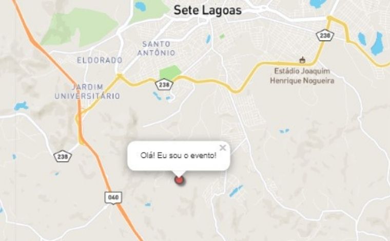 UnB aponta que epicentro do tremor de terra em Sete Lagoas é próximo ao bairro Universitário 