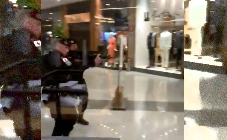 (Vídeo) - Homens armados assaltam joalheria em shopping de BH