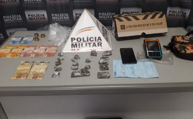 Homem é preso com 18 tabletes de maconha na área central de Sete Lagoas