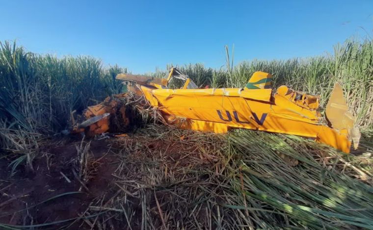Aeronave de usina cai em Minas Gerais e piloto fica ferido