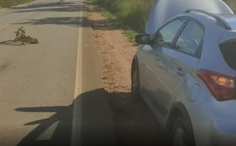 Motorista morre atropelado enquanto consertava carro na rodovia MG-10, em Jaboticatubas 