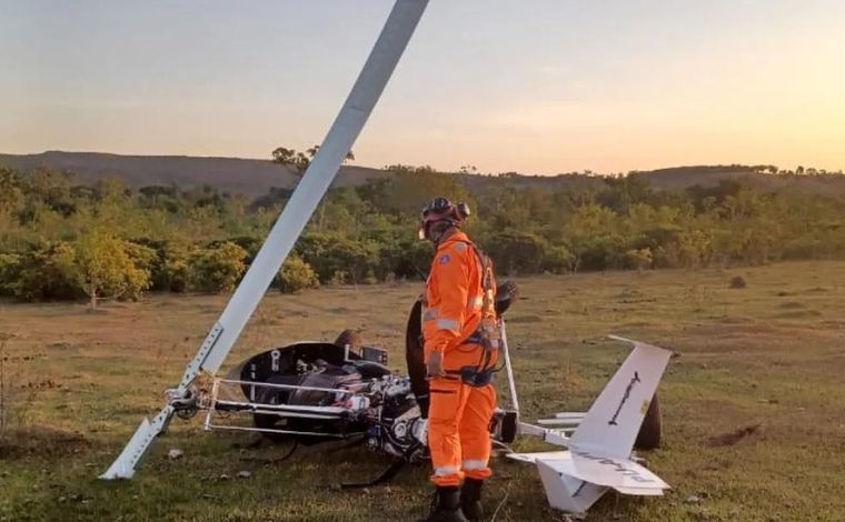 Acidente de helicóptero deixa duas pessoas feridas na Serra do Cipó, em Santana do Riacho