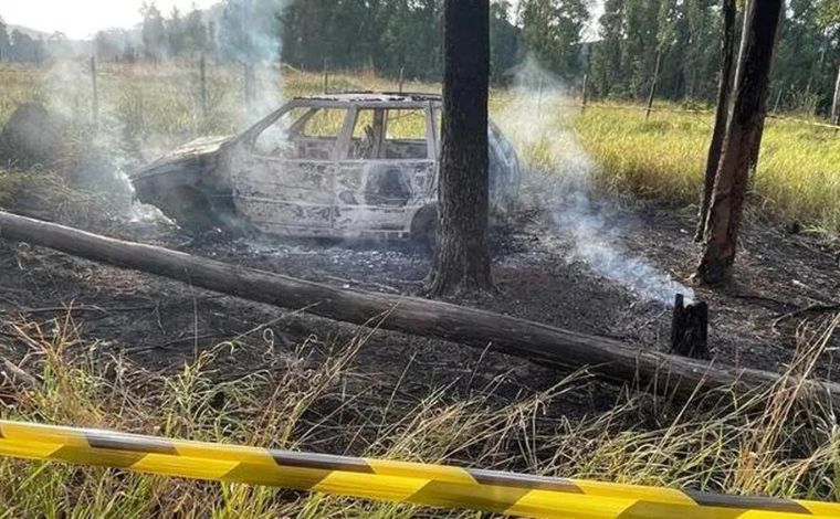 Passageiro morre carbonizado após carro bater em árvore e pegar fogo na BR-356, em MG