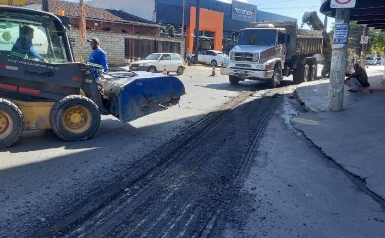 Revitalização da Avenida Raquel Teixeira Viana é iniciada em Sete Lagoas