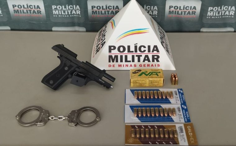 Polícia Militar prende homem com arma de fogo e munições em Sete Lagoas