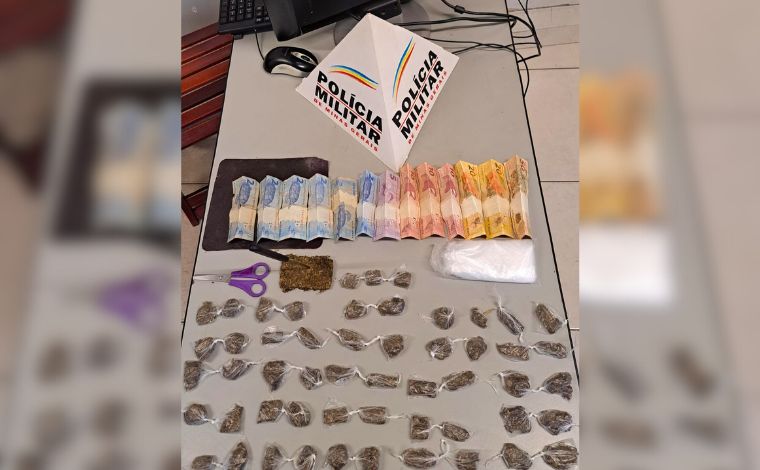 Jovens de 19 anos são presos suspeitos de tráfico de drogas e receptação em Sete Lagoas 