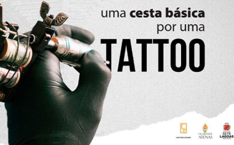 Tattoo Solidária: troque alimentos por tatuagem em Sete Lagoas 