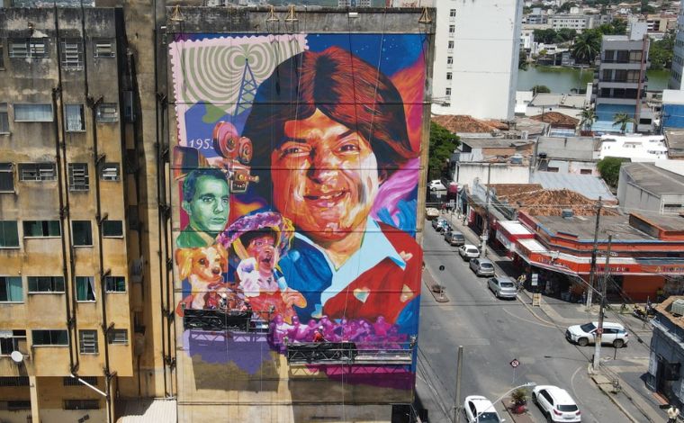 Sete Lagoas recebe mural de Zacarias em homenagem ao eterno trapalhão