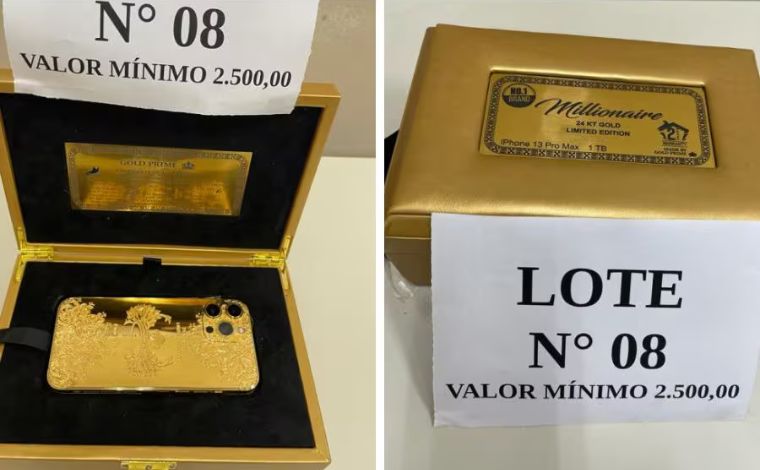 Receita Federal de Minas Gerais leiloa iPhone de ouro com preço mínimo de R$ 2,5 mil