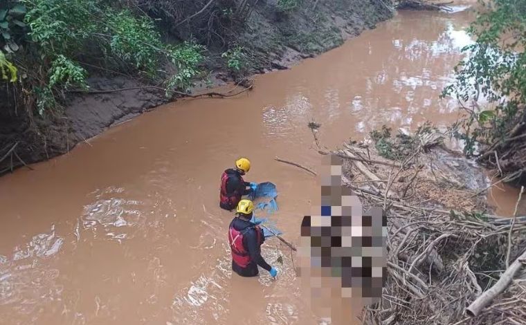 Bombeiros encontram corpo de homem que morreu afogado após tentar socorrer bezerro em MG
