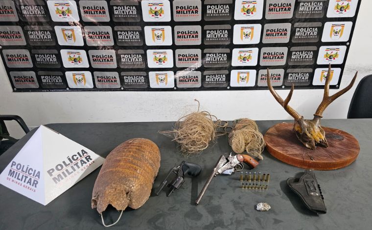 Operação Força Total apreende armas, drogas e partes de animais silvestres em Sete Lagoas