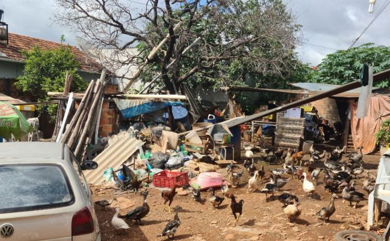 Mutirão de limpeza retira toneladas de entulhos de residência no bairro São Vicente em Sete Lagoas 