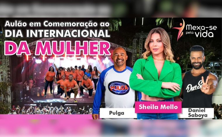 Mexa-se Pela Vida em Sete Lagoas: Aulão inaugural terá participação de Sheila Mello e Daniel Saboya