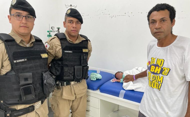 Policiais militares salvam recém-nascido engasgado em Sete Lagoas 