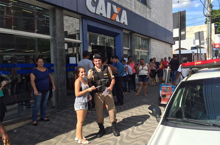 PM intensifica patrulhamento e alerta sobre cuidados para o saque do FGTS