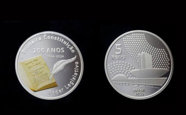 Após alta procura, BC libera mais 4 mil moedas de 200 anos da Constituição de 1824