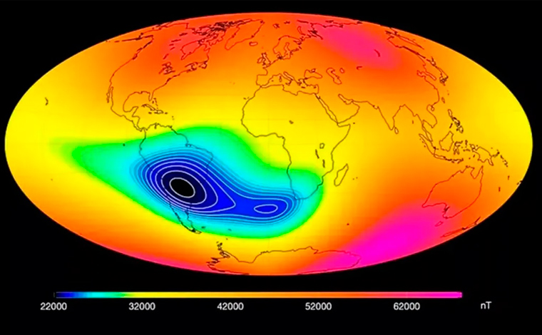 Observatório Nacional monitora anomalia magnética no Sul e Sudeste do Brasil