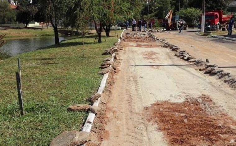 Lagoa do Cercadinho em Sete Lagoas recebe novo piso e melhorias no sistema de drenagem  