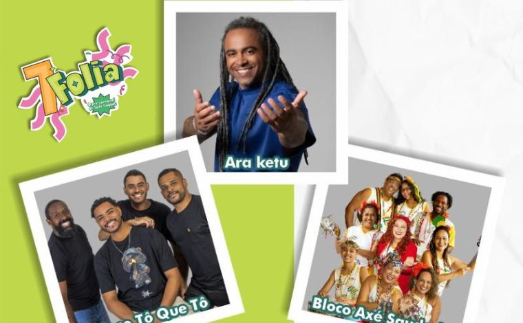 7Folia: Araketu encerra pré-Carnaval de Sete Lagoas com show na Praça da Feirinha