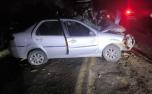 Mulher morre e seis pessoas ficam feridas em colisão frontal na BR-267, em MG