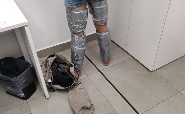 Passageiro é preso com ‘supermaconha’ amarrada ao corpo no Aeroporto de Confins
