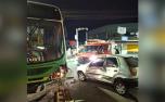 Colisão entre carro e ônibus deixa motorista ferido no Centro de Sete Lagoas