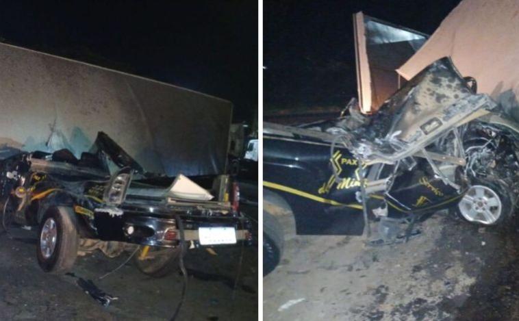 Vídeo: Acidente entre carreta e carro funerário deixa motorista ferido na BR-040, em Sete Lagoas