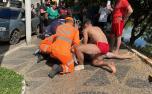 Bombeiros resgatam homem de afogamento na Lagoa Paulino, em Sete Lagoas