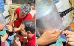Criança de 2 anos fica com cabeça presa em panela de pressão e é resgatada pelos bombeiros em MG