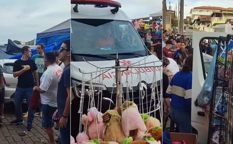 Idoso sofre mal súbito e atropela 13 pessoas durante festa de São João no interior de Minas