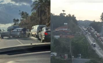 Vídeo: Acidentes nos dois sentidos da BR-040 causam bloqueios e congestionamentos na Grande BH