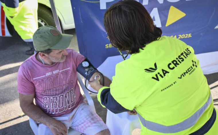 Foto: DivulgaÃ§Ã£o/Via Cristais - A programaÃ§Ã£o contarÃ¡ com serviÃ§os gratuitos de saÃºde, incluindo teste de glicemia, aferiÃ§Ã£o de pressÃ£o arterial e triagem odontolÃ³gica. TambÃ©m haverÃ¡ distribuiÃ§Ã£o de kits de higiene bucal para os participantes