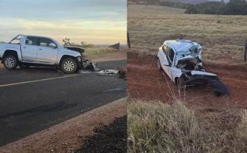 Quatro pessoas morrem em colisão entre carro e caminhonete na LMG-413 