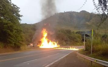 Vídeo: Explosão de caminhão-tanque interdita BR-040 e causa congestionamento 