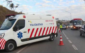 Motociclista morre em acidente na BR-040 e trânsito registra mais de 10 km de lentidão