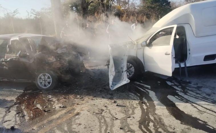 Colisão frontal deixa um morto e quatro feridos na estrada entre Capim Branco e Campo de Santana