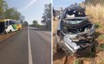 Motorista morre em colisão entre carro e ônibus na BR-135, em Corinto