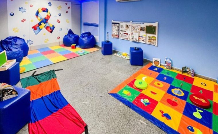 Foto: ReproduÃ§Ã£o - As salas multissensoriais sÃ£o ambientes preparados para oferecer estÃ­mulos que favorecem o relaxamento e o desenvolvimento sensorial. Elas contam com iluminaÃ§Ã£o especial, sons ambientes, difusores de aromas e elementos tÃ¡teis