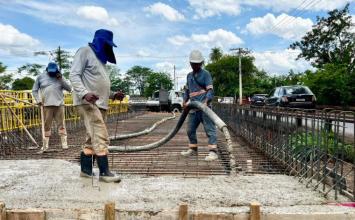 Obra de duplicação da ponte do Sítio da Abadia em Sete Lagoas entra em fase final