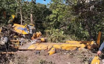 Aeronave agrícola desaparecida é encontrada em MG; uma pessoa foi resgatada com vida