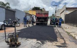Prefeitura intensifica operação tapa-buracos em diferentes regiões de Sete Lagoas