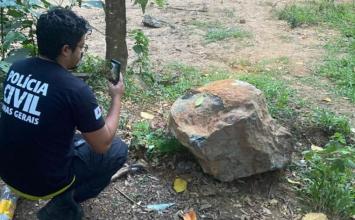 Mulher morre após ser atingida por pedra que se desprendeu de encosta no interior de Minas