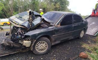 Policiais penais sofrem acidente na BR-135 a caminho do trabalho em Corinto