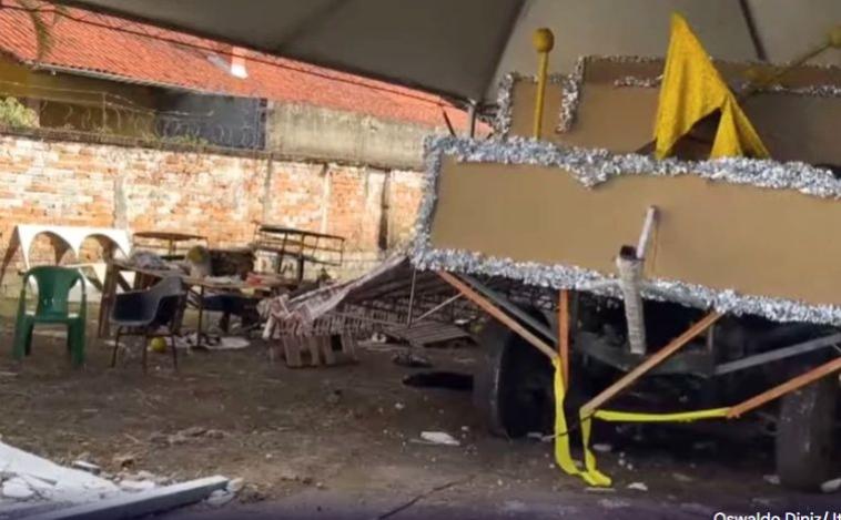 Casal em motocicleta morre após colidir com cabo de aço de carro alegórico na Pampulha, em BH