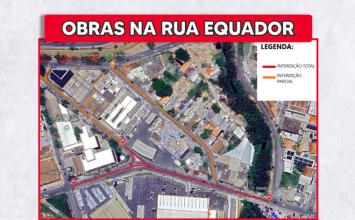 Trecho das ruas Equador e Policena Mascarenhas recebe recapeamento asfáltico em Sete Lagoas