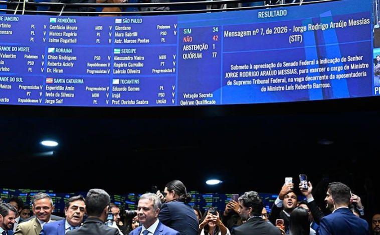 O que acontece após Senado rejeitar indicação de Jorge Messias ao STF?