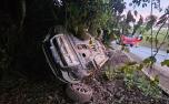Adolescente de 16 anos morre após carro capotar na rodovia MG-164
